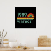 Persoonlijk vintage 35e verjaardagsfeest poster (Keuken)