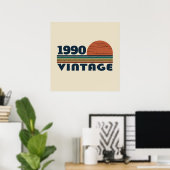 Persoonlijk vintage 35e verjaardagsfeest poster (Thuiskantoor)