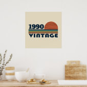 Persoonlijk vintage 35e verjaardagsfeest poster (Keuken)