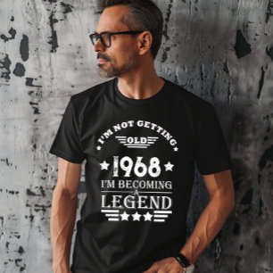 Persoonlijk vintage 55e verjaardagsfeest t-shirt