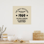 Persoonlijk vintage 55e verjaardagsfeestje poster (Keuken)