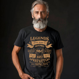 Persoonlijk vintage 65e verjaardag whisky label t-shirt