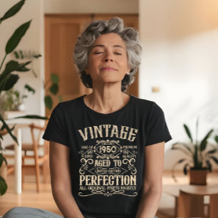 Persoonlijk vintage 75e verjaardag whisky thema t-shirt