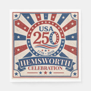 Persoonlijk Vintage Amerika 250 1776 -2026 Servet
