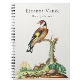 Persoonlijk Vintage Botanisch Vogel Haar Dagboek Notitieboek
