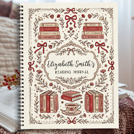 Persoonlijk Vintage Coquette Leesjournaal Notitieboek
