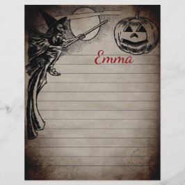 Persoonlijk Vintage Halloween Thema Schrijfpapier