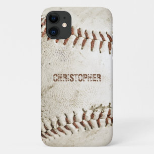 Persoonlijk vintage honkbal Case-Mate iPhone case