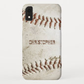 Persoonlijk vintage honkbal Case-Mate iPhone case (Achterkant)