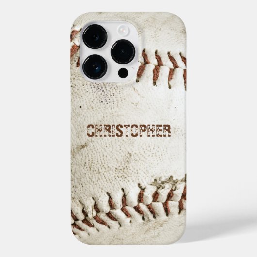 Persoonlijk vintage honkbal Case-Mate iPhone case (Achterkant)