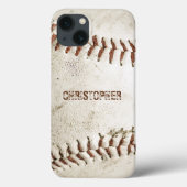 Persoonlijk vintage honkbal Case-Mate iPhone case (Achterkant)