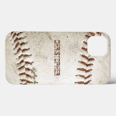 Persoonlijk vintage honkbal Case-Mate iPhone case (Achterkant (horizontaal))