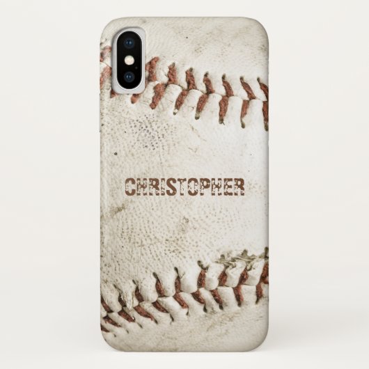Persoonlijk vintage honkbal Case-Mate iPhone case (Achterkant)