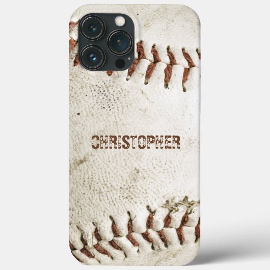 Persoonlijk vintage honkbal Case-Mate iPhone case (Achterkant)