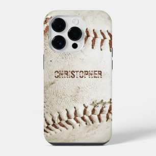Persoonlijk vintage honkbal iPhone 14 plus hoesje