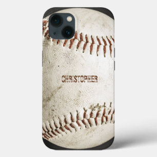 Persoonlijk vintage honkbal iPhone 13 hoesje