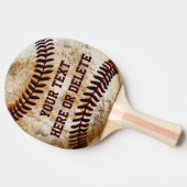 Persoonlijk vintage honkbal pingpongbat tafeltennisbatje (Zijkant)