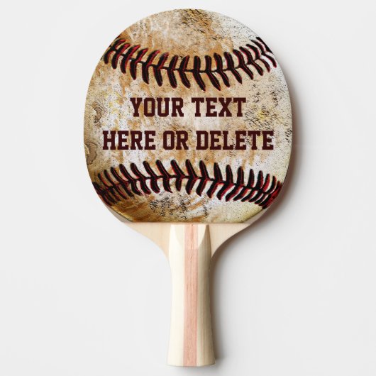 Persoonlijk vintage honkbal pingpongbat tafeltennisbatje (Voorkant)
