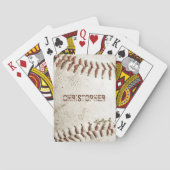 Persoonlijk vintage honkbal pokerkaarten (Achterkant)