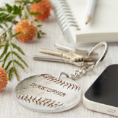 Persoonlijk vintage honkbal sleutelhanger (Voorkant Rechts)