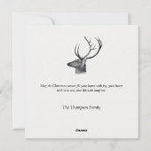 Persoonlijk Vintage Kersthert Fijne Feestdagen Feestdagenkaart (Achterkant)