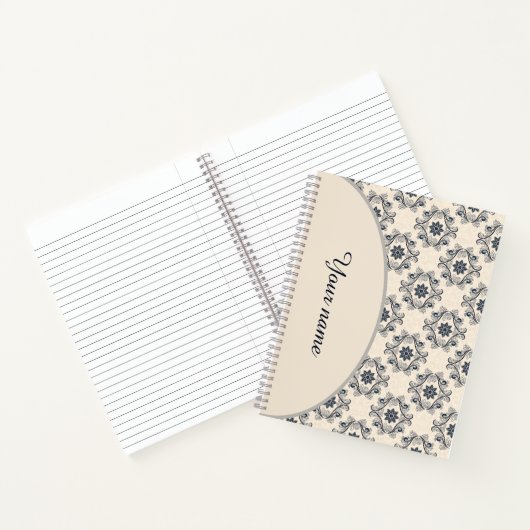 Persoonlijk vintage ontwerp notitieboek (Binnen)
