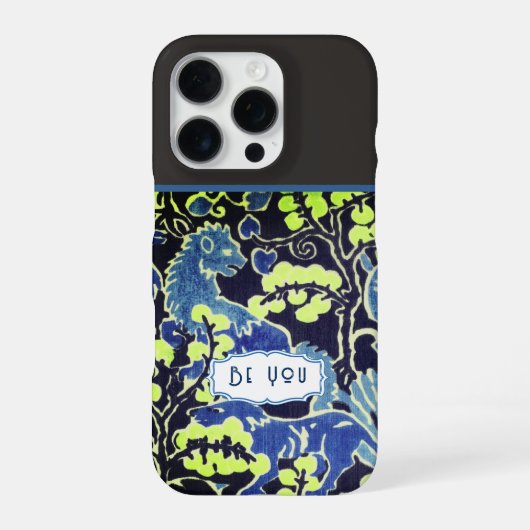 Persoonlijk Vintage Patroon iPhone Hoesje (Achterkant)