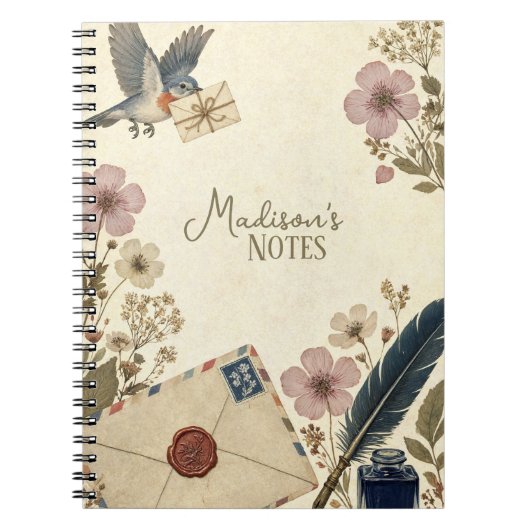 Persoonlijk vintage postkantoor notitieboek (Voorkant)