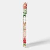 Persoonlijk vintage roze bloemrozenpatroon Case-Mate iPhone case (Achterkant / Rechts)