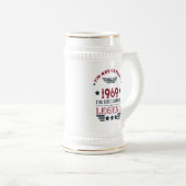 Persoonlijk vintage verjaardagscadeau bierpul (Voorkant rechts)