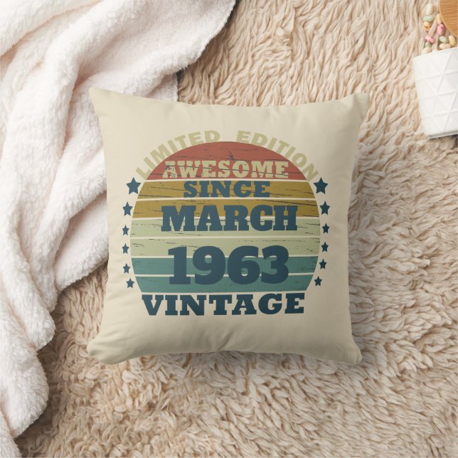 Persoonlijk vintage verjaardagscadeau kussen (Deken)