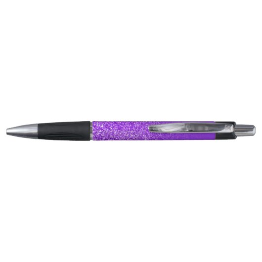 Persoonlijk Violet Paars Ombre Glitter Pen (Achterkant)