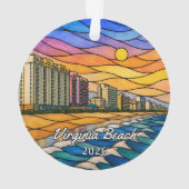 Persoonlijk Virginia Beach Acrylaat Ornament, Klan Ornament (achterkant)