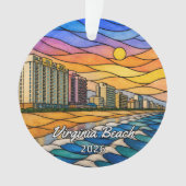 Persoonlijk Virginia Beach Acrylaat Ornament, Klan Ornament (voorkant)