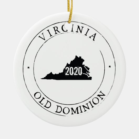 Persoonlijk Virginia Ornament (Voorkant)
