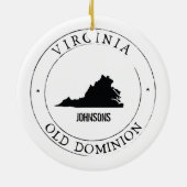 Persoonlijk Virginia Ornament (Achterkant)