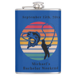 Persoonlijk Vis Bachelor Weekend Heupfles