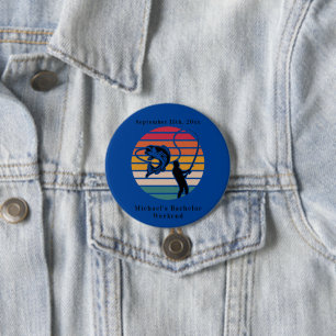 Persoonlijk Vis Bachelor Weekend Ronde Button 7,6 Cm
