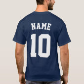 Persoonlijk vis shirt Bewerkbare naam & nummer (Achterkant)