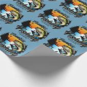 Persoonlijk Vis Toernooi Visser Forel Cadeaupapier (Hoek)