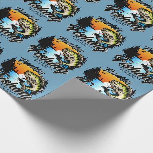 Persoonlijk Vis Toernooi Visser Trout Cadeaupapier (Hoek)