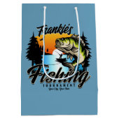 Persoonlijk Vis Toernooi Visser Trout Medium Cadeauzakje (Achterkant)