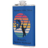 Persoonlijk visgrootmeester weekend heupfles (Links)