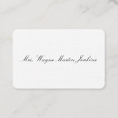 Persoonlijk Visitekaartje (Voorkant)