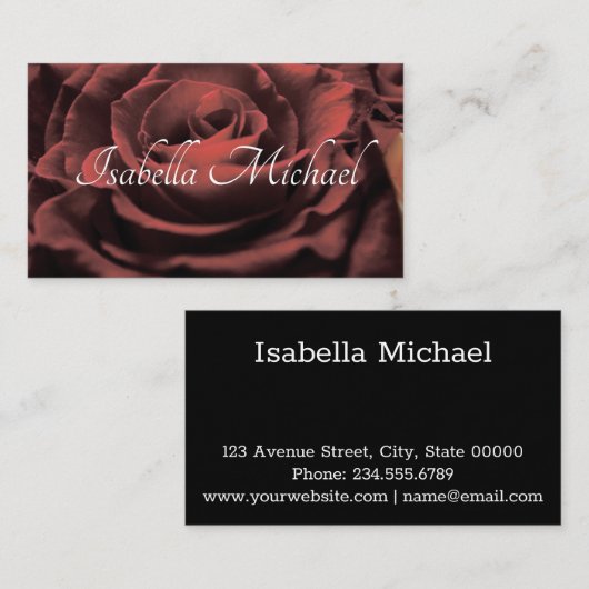 Persoonlijk visitekaartje (Voorkant / Achterkant)