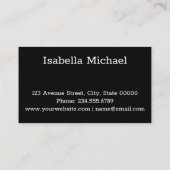 Persoonlijk visitekaartje (Achterkant)