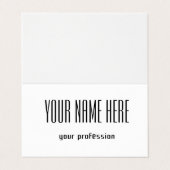  persoonlijk visitekaartje (Buitenkant ongevouwen)