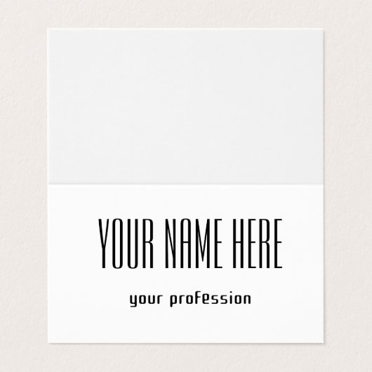  persoonlijk visitekaartje (Buitenkant ongevouwen)