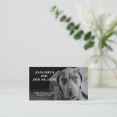 Persoonlijk visitekaartje: Koppels een huisdier fo Visitekaartje (Staand voorkant)