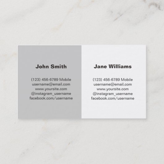 Persoonlijk visitekaartje: Koppels een huisdier fo Visitekaartje (Achterkant)